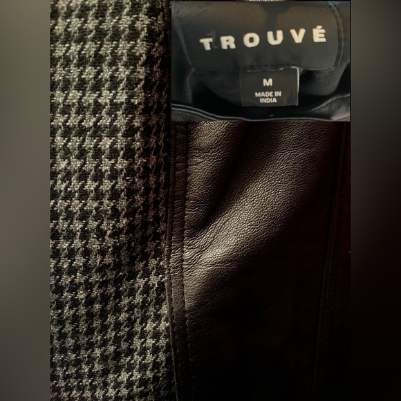 TROUVÉ Patterned Leather Jacket - Picture 3 of 3